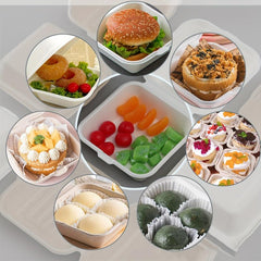 20pcs Disposable Cake Slice Containers Paper Pulp Take Out