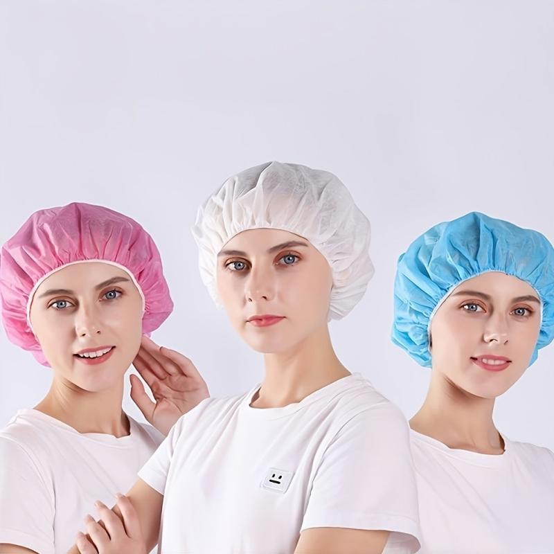 100pcs Disposable Hair Net Bouffant Caps for Work Medical Labs Tattoo Food