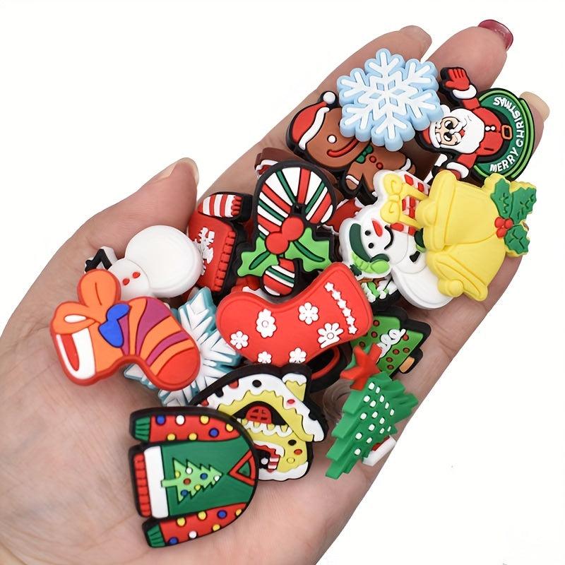 Christmas Straw Toppers Charms 50pcs 100pcs Marry Christmas Decoration