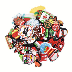 Christmas Straw Toppers Charms 50pcs 100pcs Marry Christmas Decoration