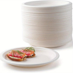 20-Pack Biodegradable Compostable Heavy Duty Paper Plates