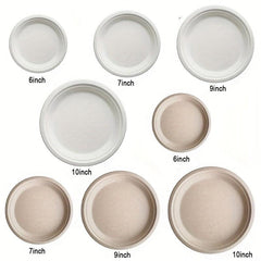 20-Pack Biodegradable Compostable Heavy Duty Paper Plates