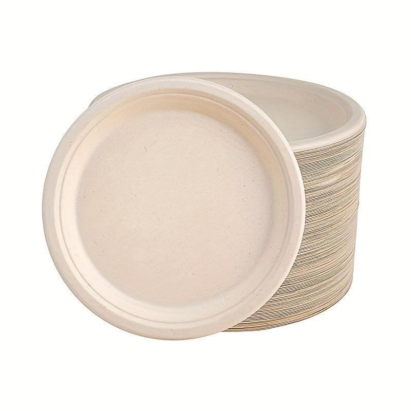 20-Pack Biodegradable Compostable Heavy Duty Paper Plates