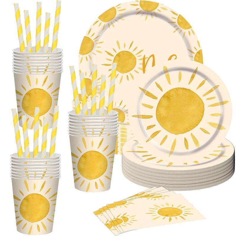 Boho Sun 1st Birthday Party Tableware Set