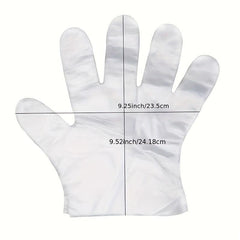 Plastic Disposable Gloves for Kitchen BBQ Cleaning 100-200pcs