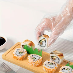 Plastic Disposable Gloves for Kitchen BBQ Cleaning 100-200pcs