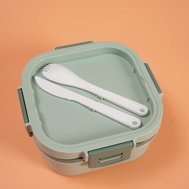1pc Lunch Box Microwave Safe Compartment Fresh-keeping Box