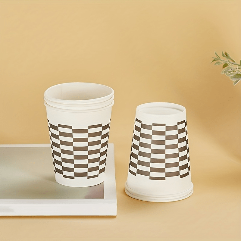 50pcs Disposable Paper Cup Thickened Household Water Cup Cup