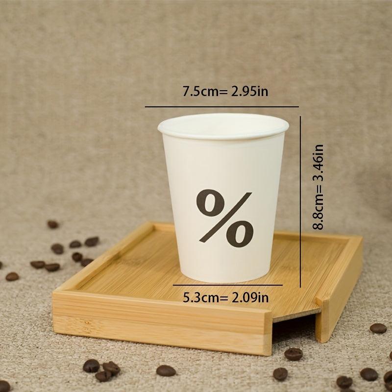 50pcs Disposable Paper Cup Thickened Household Water Cup Cup