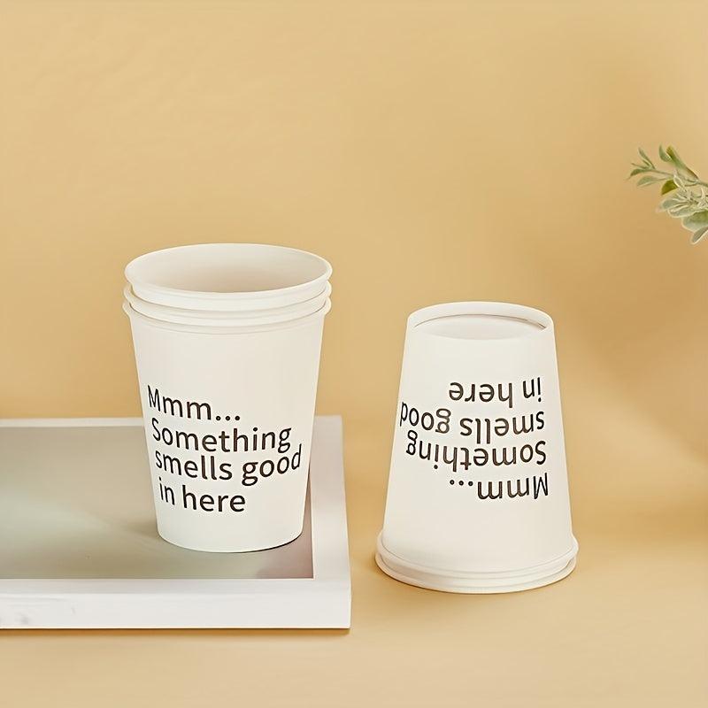 50pcs Disposable Paper Cup Thickened Household Water Cup Cup