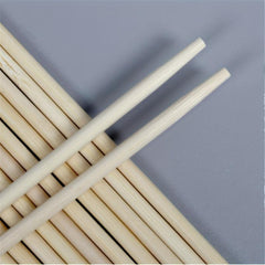 100 Pairs Disposable Bamboo Chopsticks Individually Wrapped Round