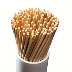 100 Pairs Disposable Bamboo Chopsticks Individually Wrapped Round