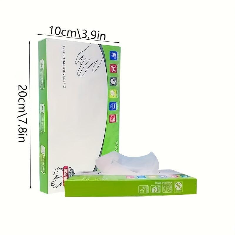 100pcs Food Transparent Disposable Gloves for Kitchen Supplies
