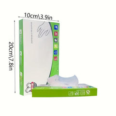 100pcs Food Transparent Disposable Gloves for Kitchen Supplies