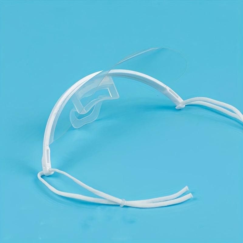 10 Pcs Transparent Mouth Shield Anti-saliva Disposable Mouth Cover