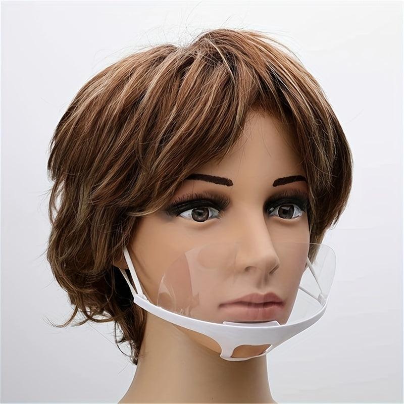 10 Pcs Transparent Mouth Shield Anti-saliva Disposable Mouth Cover