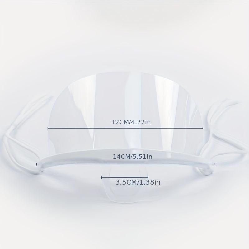 10 Pcs Transparent Mouth Shield Anti-saliva Disposable Mouth Cover