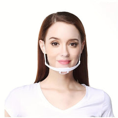 10 Pcs Transparent Mouth Shield Anti-saliva Disposable Mouth Cover