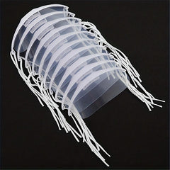10 Pcs Transparent Mouth Shield Anti-saliva Disposable Mouth Cover
