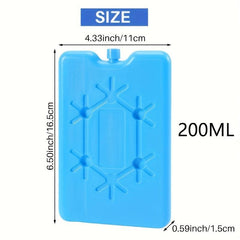 2pcs Reusable Ice Box Food Fresh Preservation Transportation Supplies