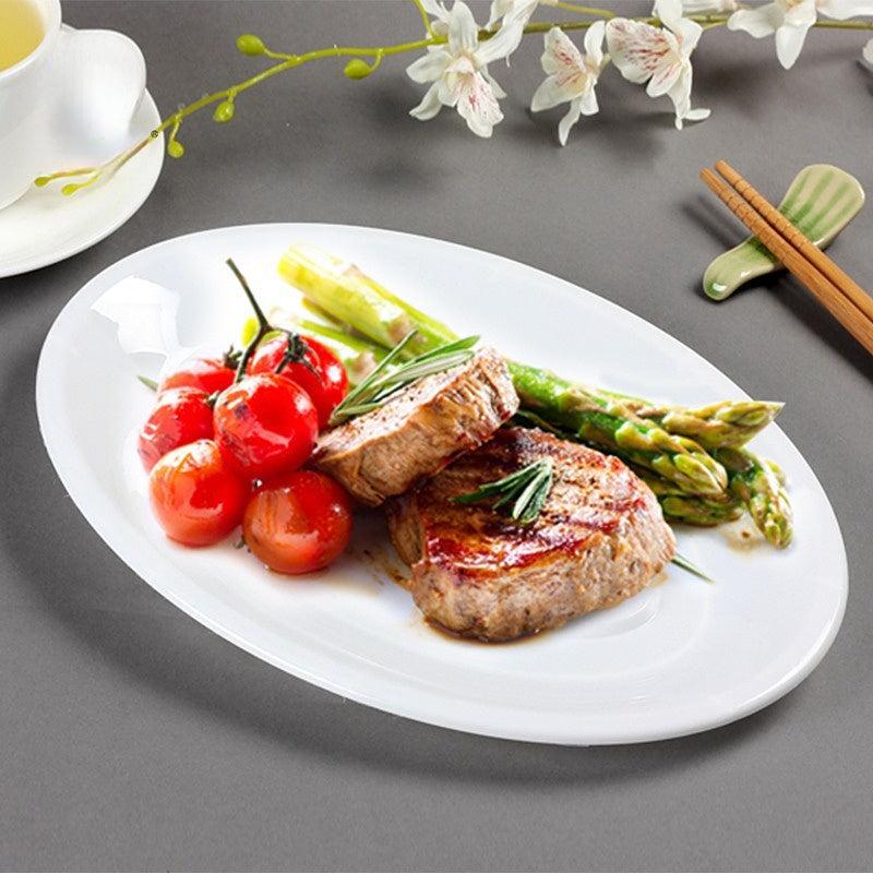 10pcs Disposable Plates 23 Thickened Plastic Plates Outdoor Tableware Supplies
