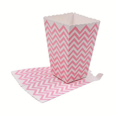 24pcs Disposable Fried Food Pink Boxes Party Favor Supplies