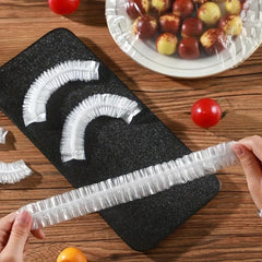 100pcs Disposable Plastic Wrap for Fresh Keeping & Food Bowl