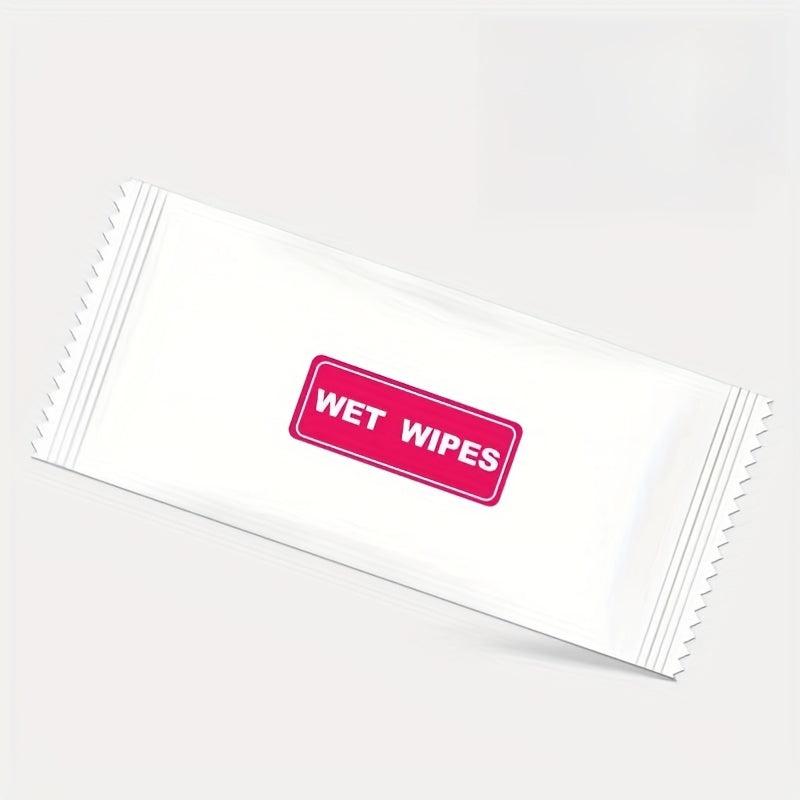 20pcs Individually Wrapped Wet Wipes Non-woven Unscented Hand Wipes