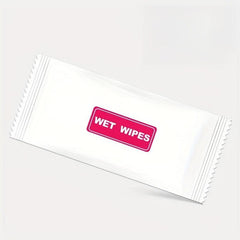 20pcs Individually Wrapped Wet Wipes Non-woven Unscented Hand Wipes