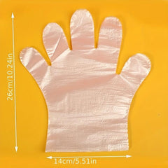 Plastic Clear Cleaning Gloves Disposable Hygiene Gloves