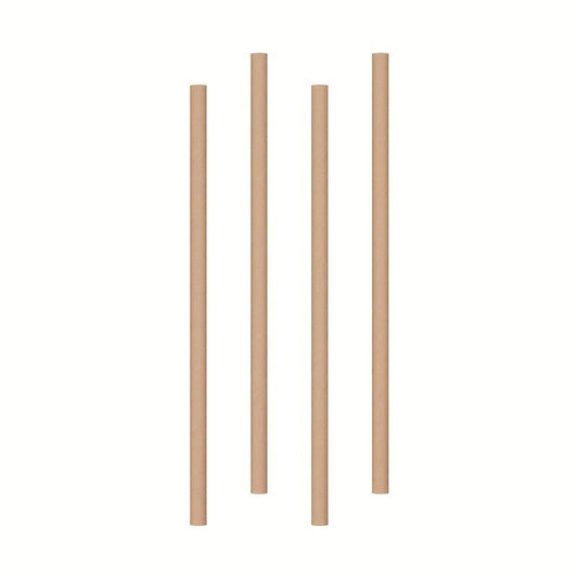 30 Giant Size Plain Colored Paper Straws for Smoothies & Thick Drinks