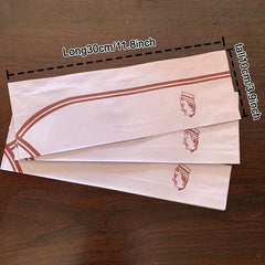 10 Pcs Disposable Chef Hats Red Edged Short Paper Boat Hats