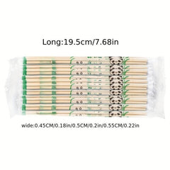 100 Pairs Disposable Chopsticks for Restaurants Banquets Chinese Style Round