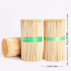500pcs Disposable Bamboo Barbecue Skewers Degradable Hot Skewer Stick