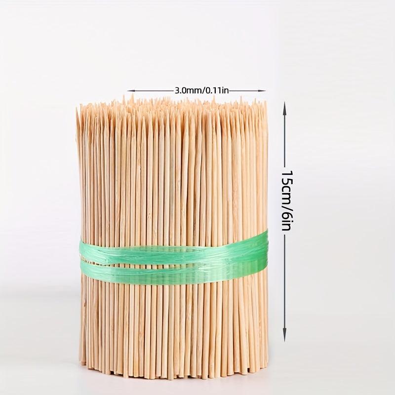 500pcs Disposable Bamboo Barbecue Skewers Degradable Hot Skewer Stick