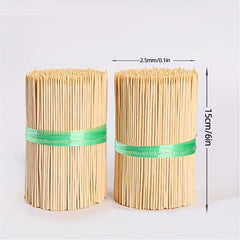 500pcs Disposable Bamboo Barbecue Skewers Degradable Hot Skewer Stick