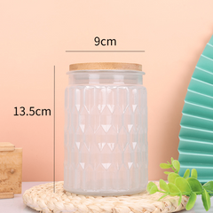Colored Glass Storage Tank Candlestick