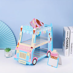 3 Tier Cupcake Stand Ice Cream Truck Van Cake Stand Display Decor
