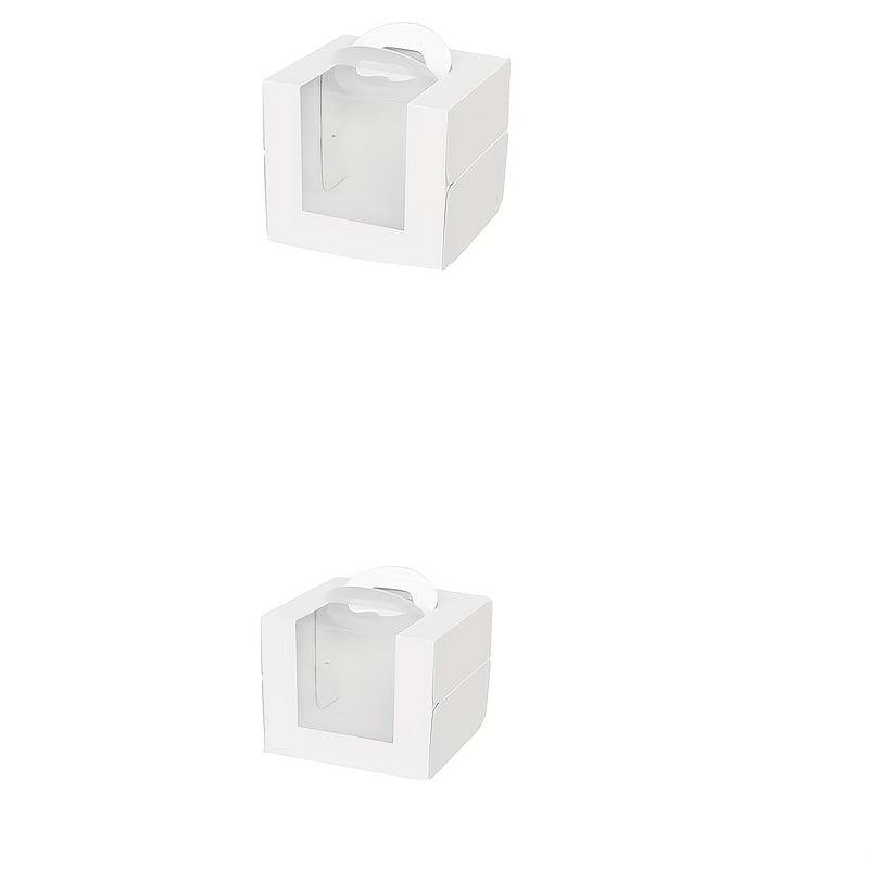 Cake Carrier Box 4 6 inch Portable Cake Packaging Box Transparent