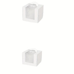 Cake Carrier Box 4 6 inch Portable Cake Packaging Box Transparent