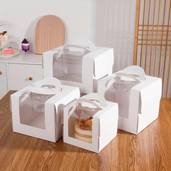 Cake Carrier Box 4 6 inch Portable Cake Packaging Box Transparent