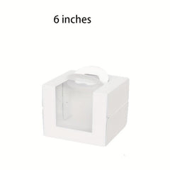 Cake Carrier Box 4 6 inch Portable Cake Packaging Box Transparent