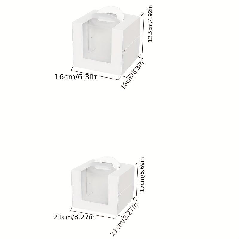 Cake Carrier Box 4 6 inch Portable Cake Packaging Box Transparent
