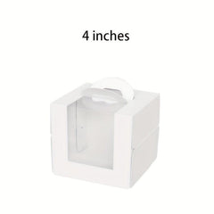 Cake Carrier Box 4 6 inch Portable Cake Packaging Box Transparent