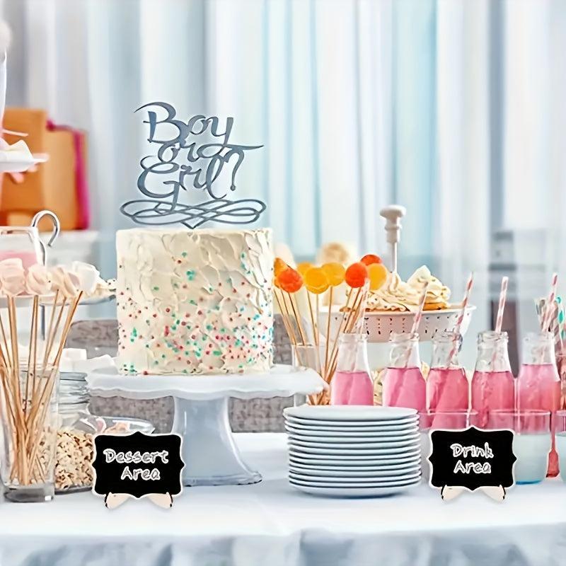 10pcs Mini Chalkboard Signs Food Cheese Markers Party Labels