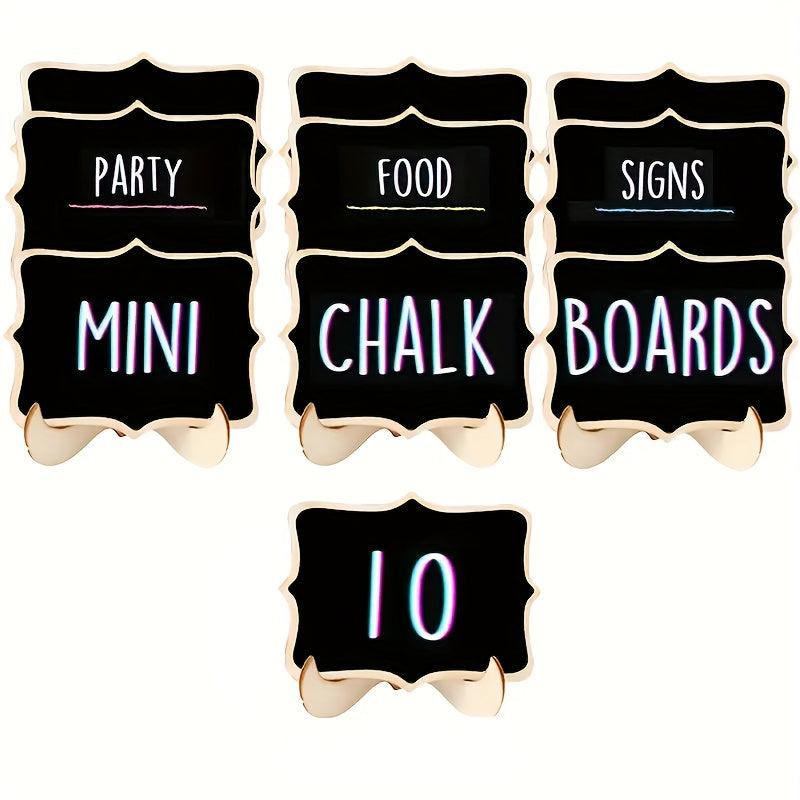 10pcs Mini Chalkboard Signs Food Cheese Markers Party Labels