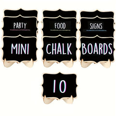 10pcs Mini Chalkboard Signs Food Cheese Markers Party Labels