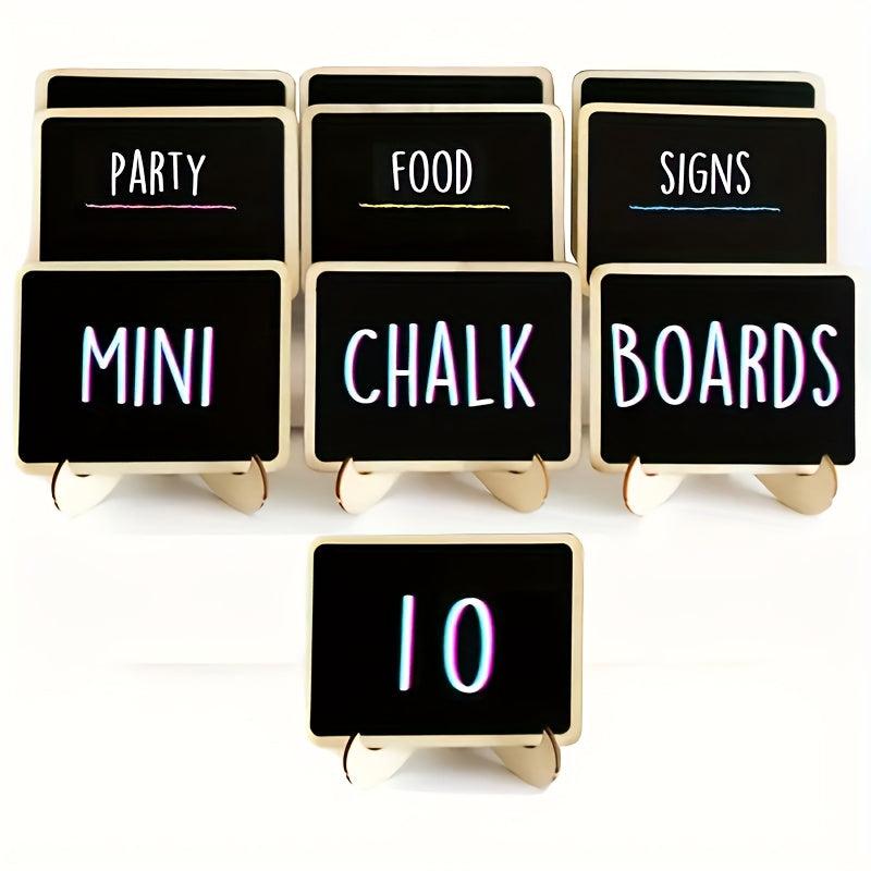 10pcs Mini Chalkboard Signs Food Cheese Markers Party Labels