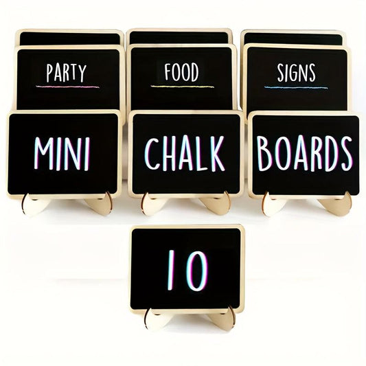 10pcs Mini Chalkboard Signs Food Cheese Markers Party Labels