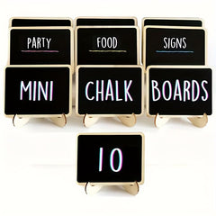 10pcs Mini Chalkboard Signs Food Cheese Markers Party Labels